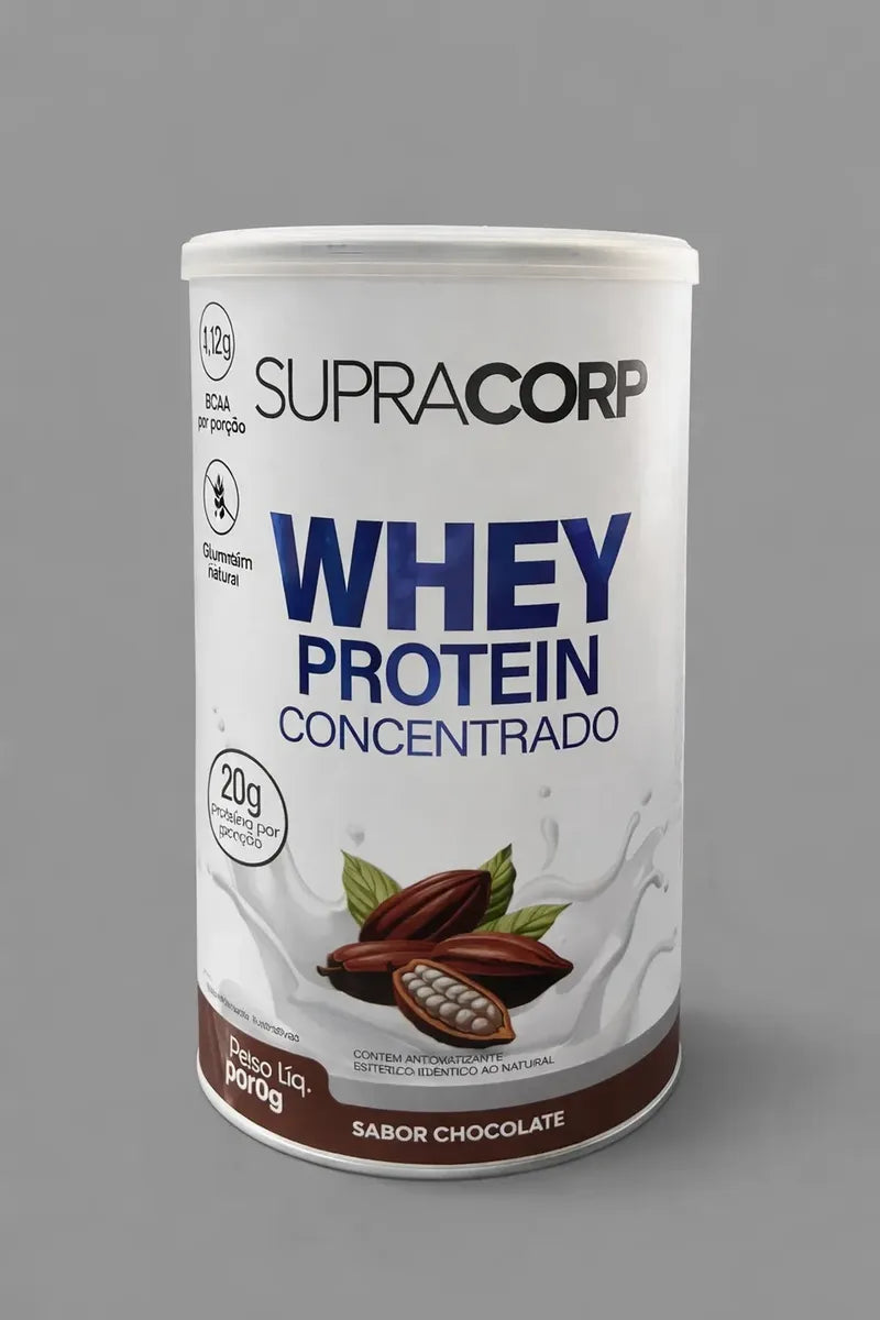 Whey Protein Concentrado Supracorp 450g Sabor Chocolate
