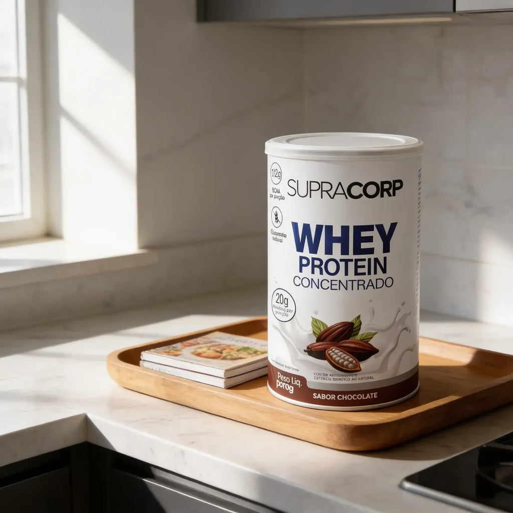 Whey Protein Concentrado Supracorp 450g Sabor Chocolate