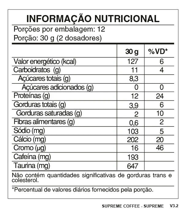 Supreme Coffee Termogênico Pholias 360g Whey Protein